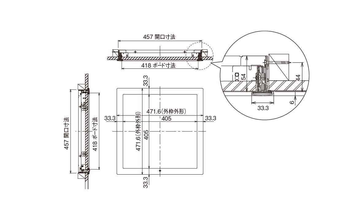 SPC-F4545-J45_寸法図